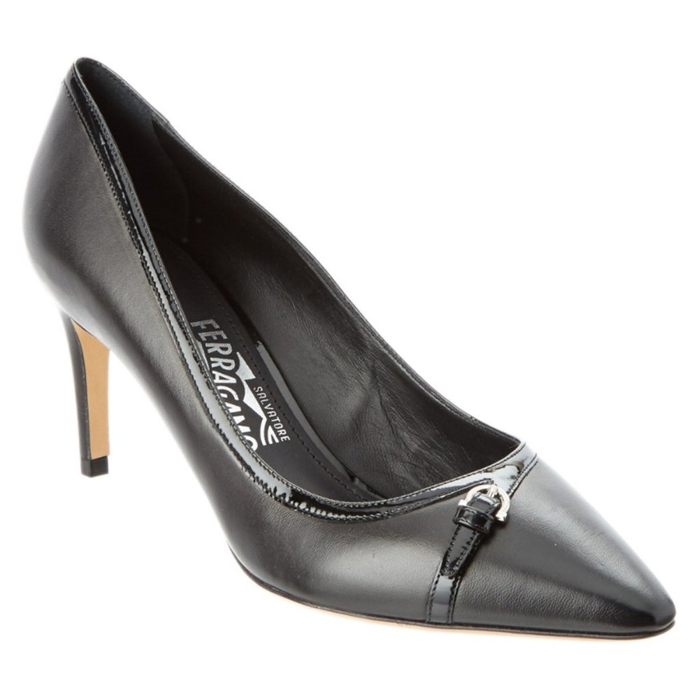 Salvatore Ferragamo Fasta Leather Pump' In Black